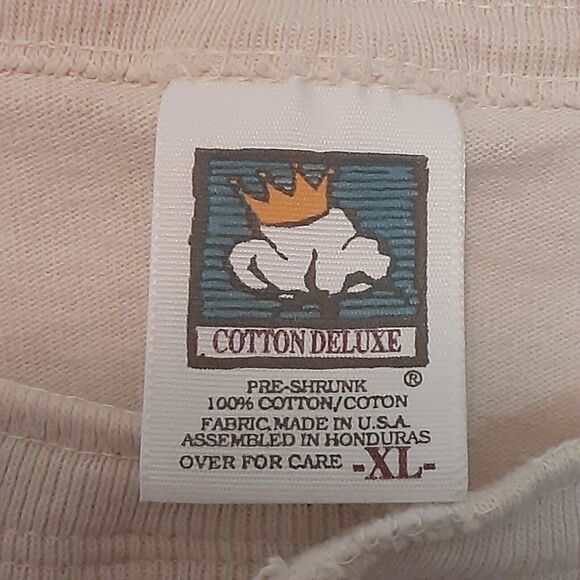 Vtg Captain Morgan Parrot Bay Adult Mens XL Beige Embroidered Henley T Shirt - Picture 6 of 9